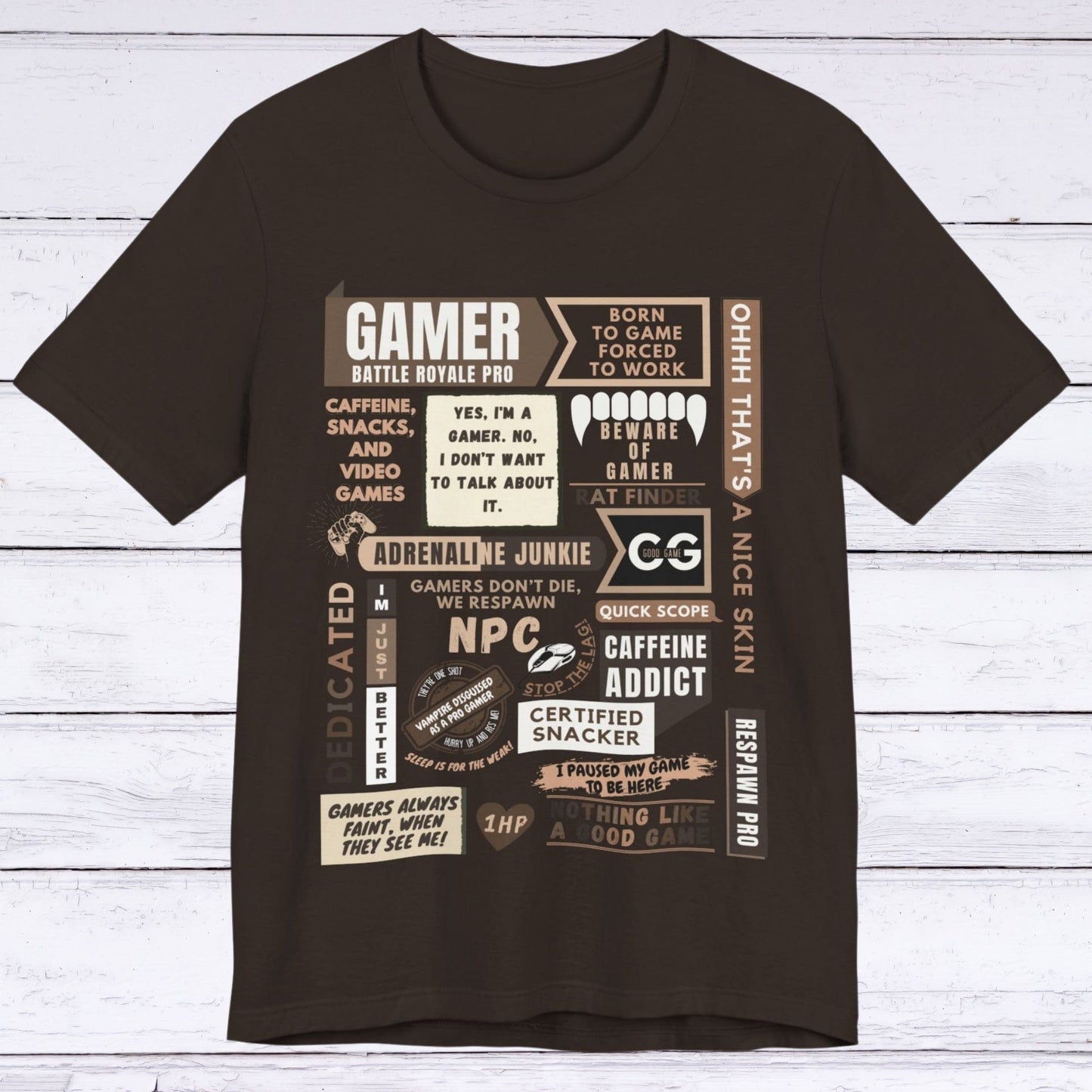 T-Shirt Brown / S Life of a Gamer T-shirt