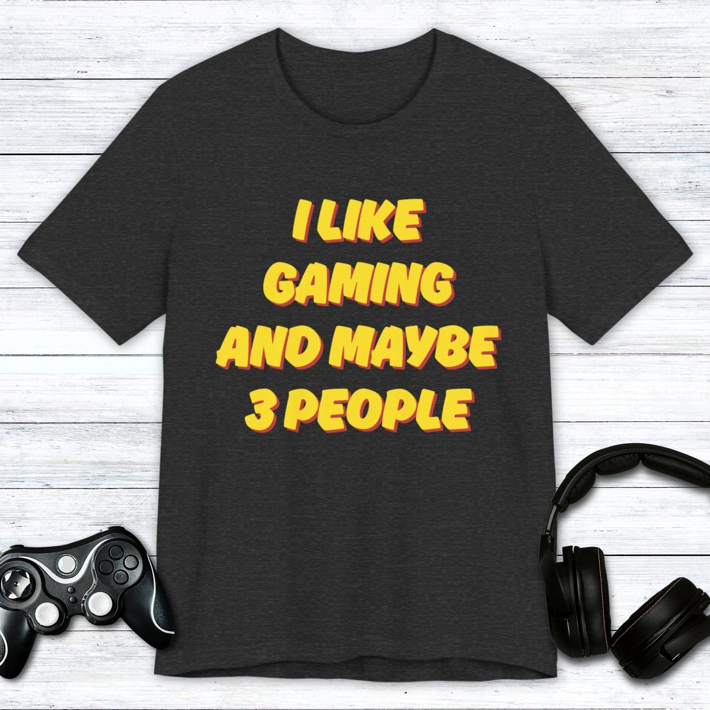 T-Shirt Dark Grey Heather / S 3 People at Most T-shirt