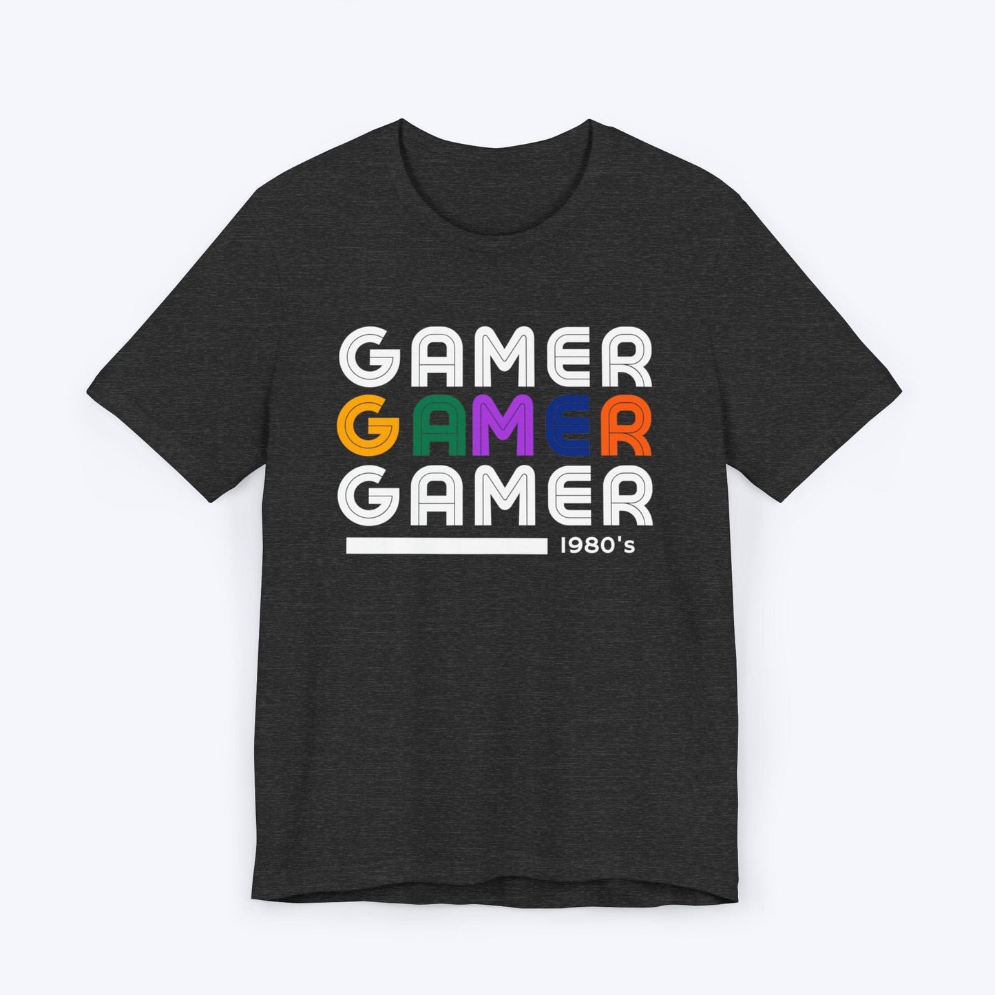 T-Shirt Dark Grey Heather / S 80's Gamer Flashback T-shirt