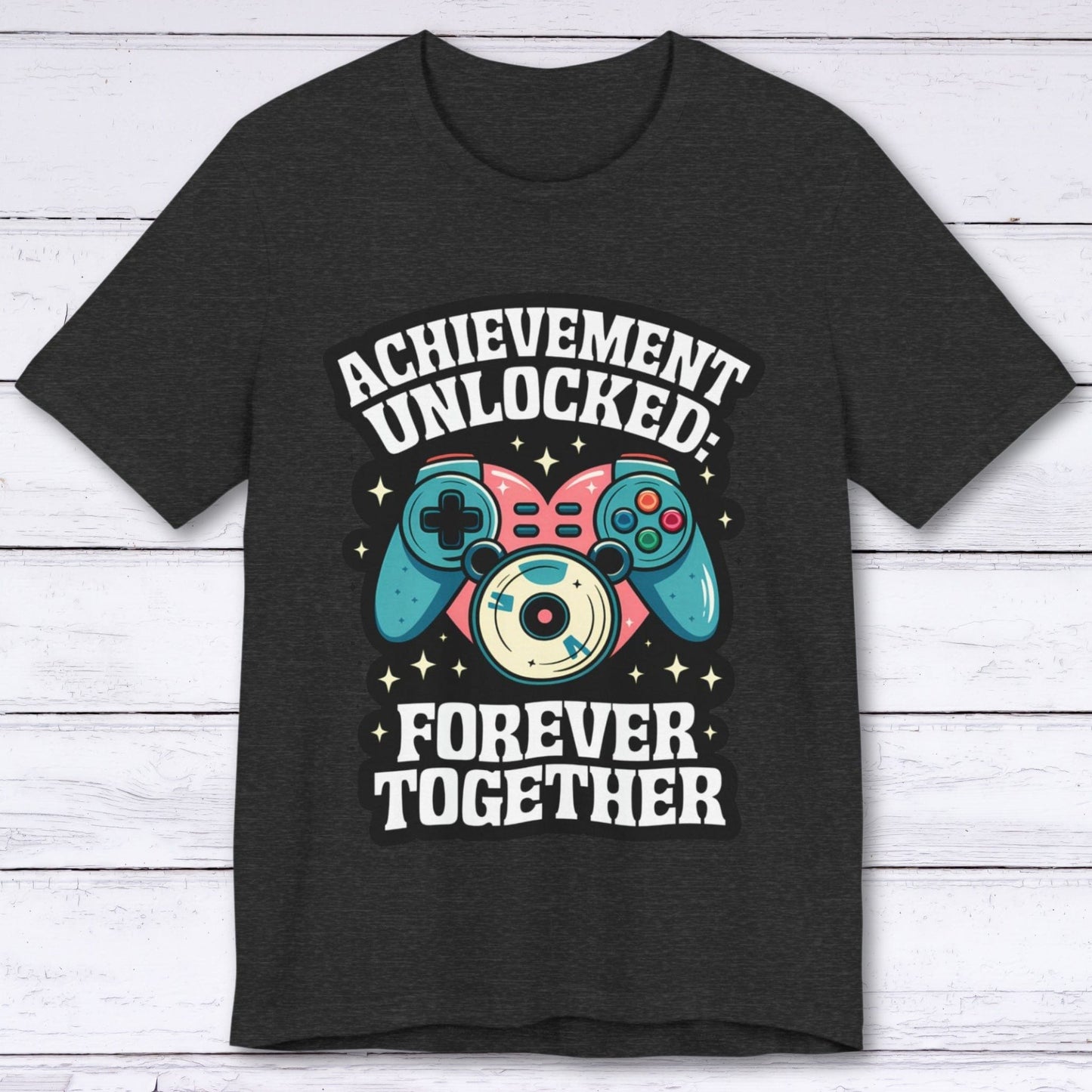 T-Shirt Dark Grey Heather / S Achievement Unlocked: Respawned in Love T-shirt