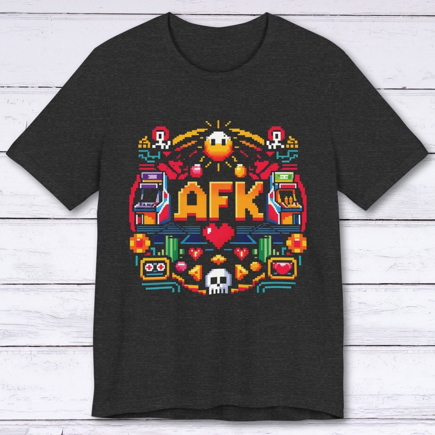 T-Shirt Dark Grey Heather / S AFK 2K Gamer T-shirt