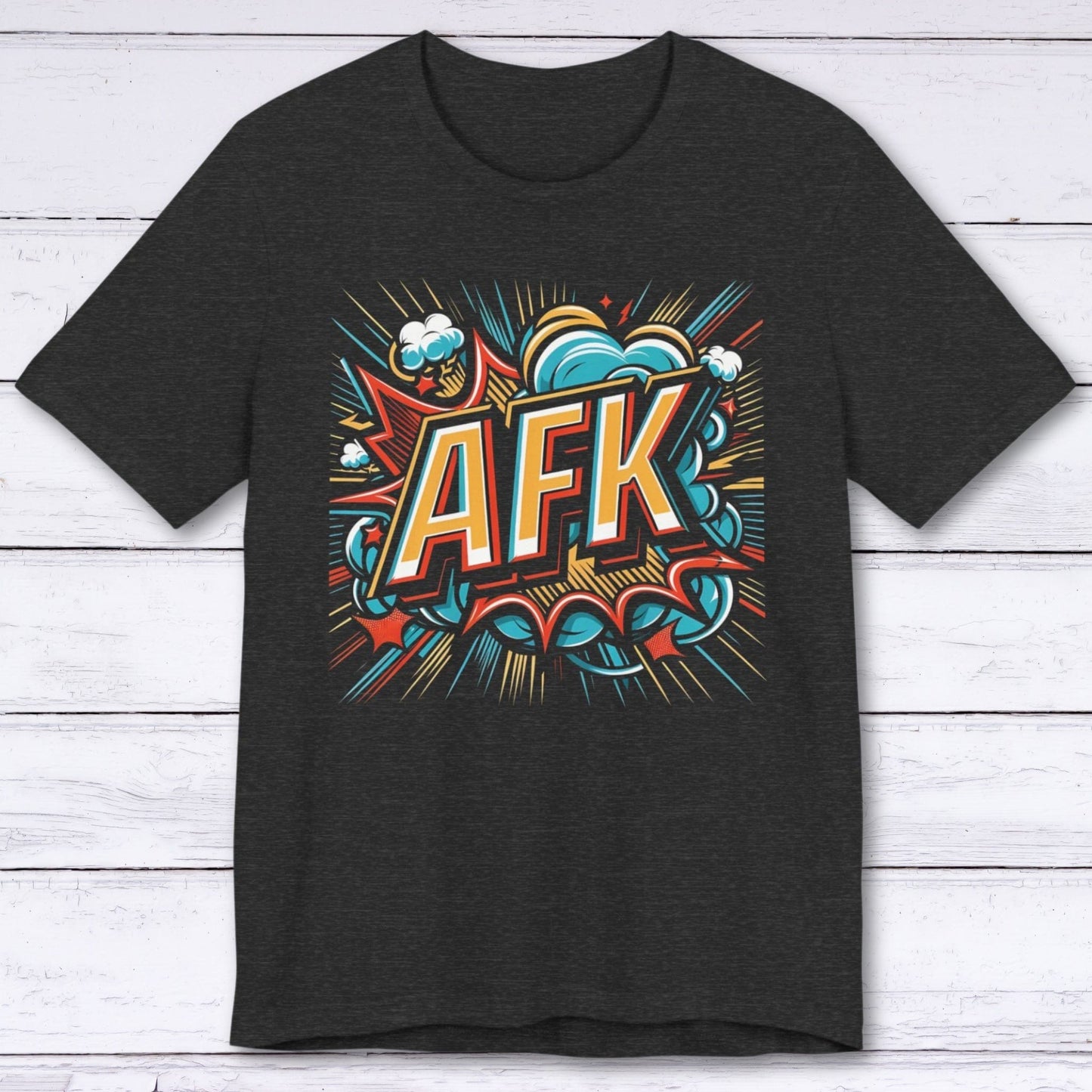 T-Shirt Dark Grey Heather / S AFK Big Bang T-shirt