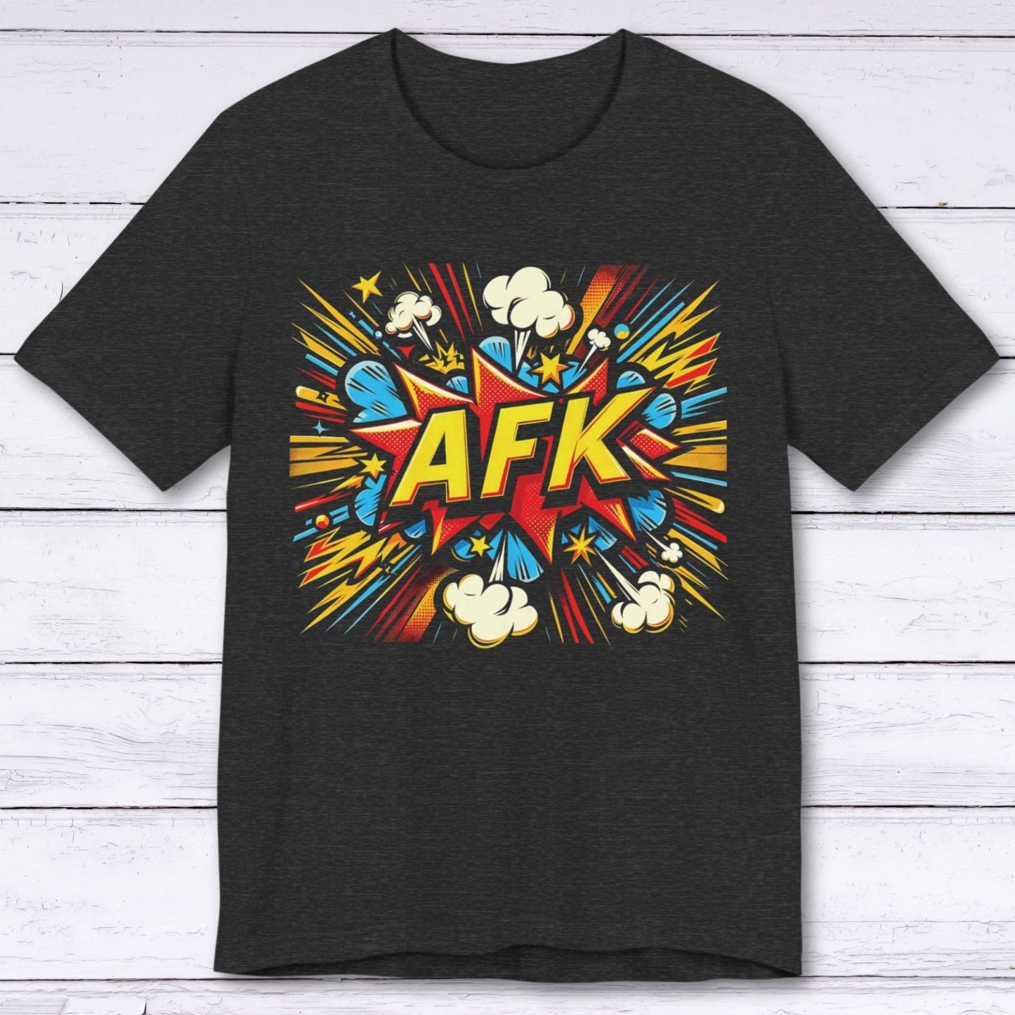 T-Shirt Dark Grey Heather / S AFK Comic Book Vibes T-shirt