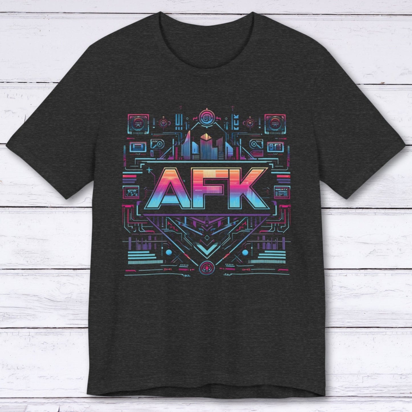 T-Shirt Dark Grey Heather / S AFK Digital Interloper T-shirt