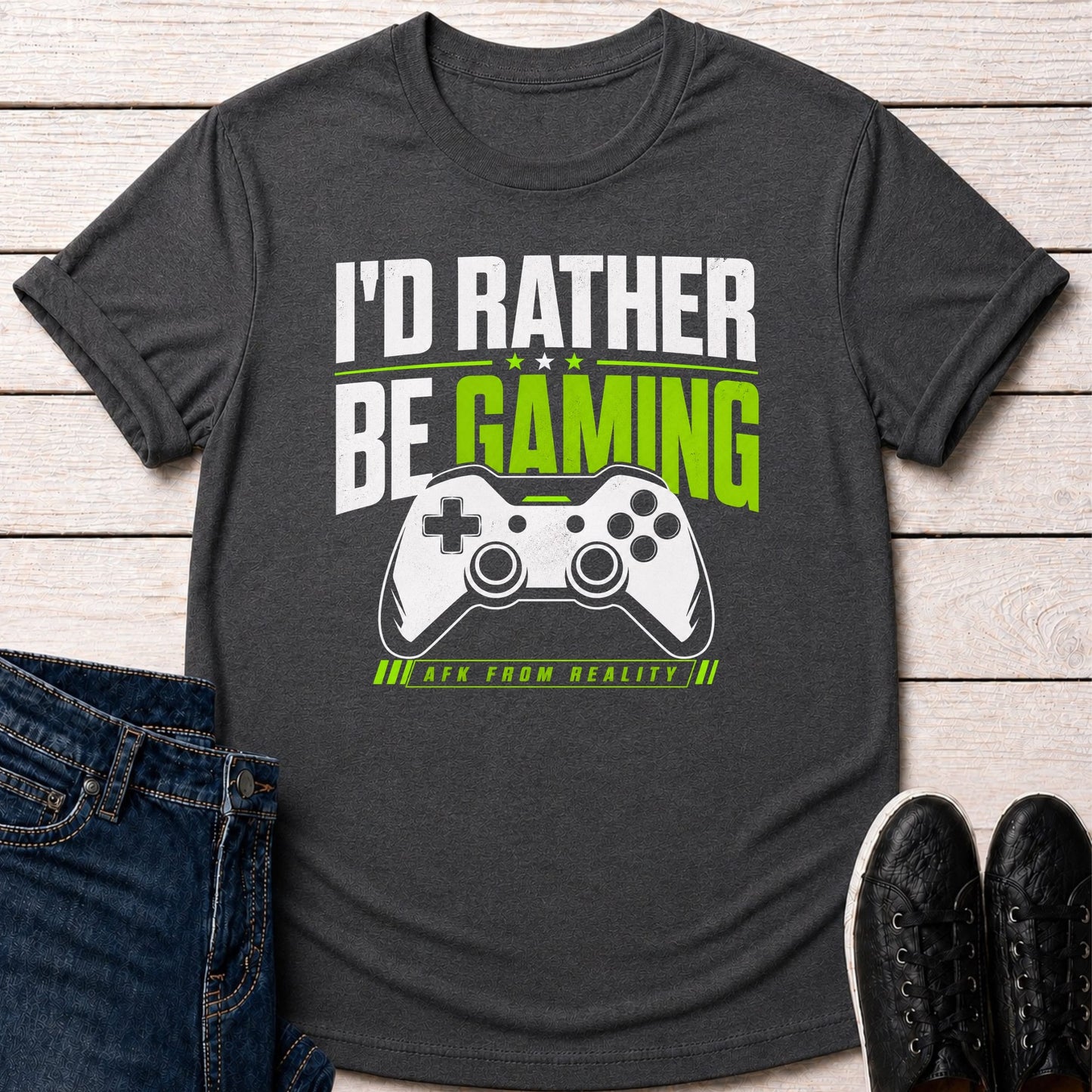 T-Shirt Dark Grey Heather / S All Day Gamer T-shirt