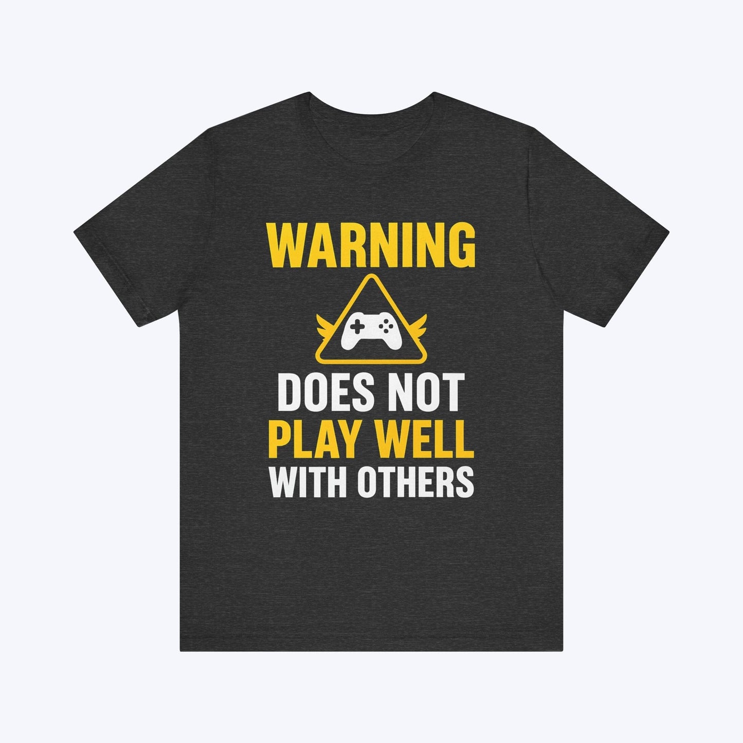 T-Shirt Dark Grey Heather / S Approach with Caution Gaming T-shirt