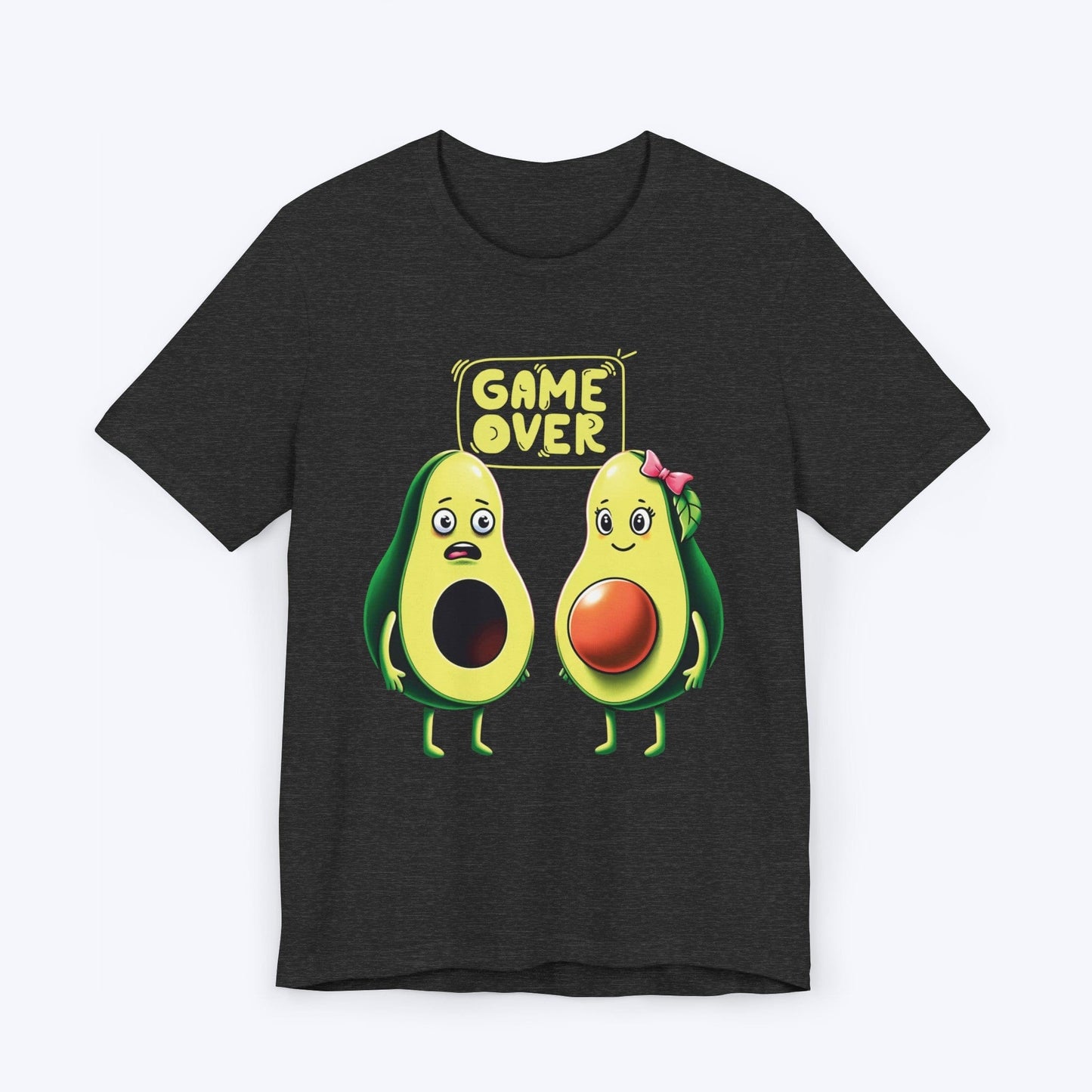 T-Shirt Dark Grey Heather / S Avocado Family: Game Over or Just Beginning T-shirt