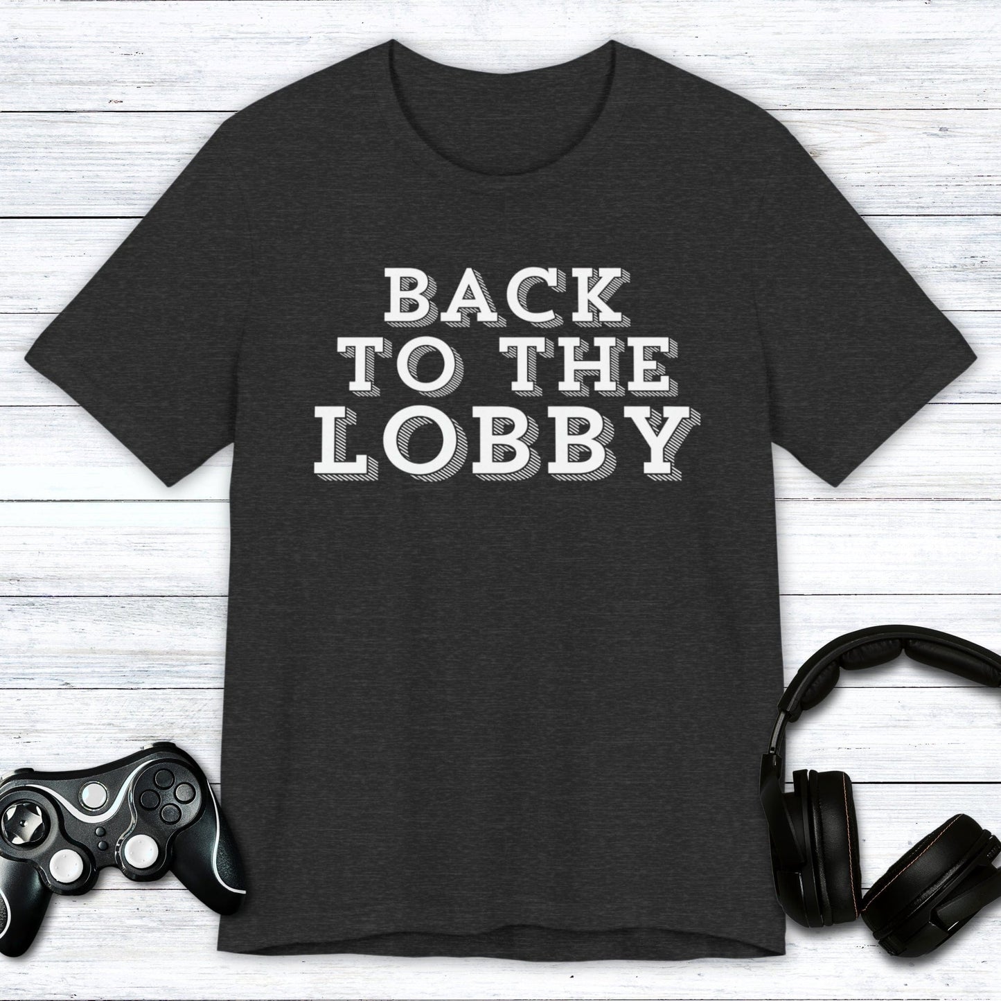 T-Shirt Dark Grey Heather / S Back to the Lobby Sketch T-shirt