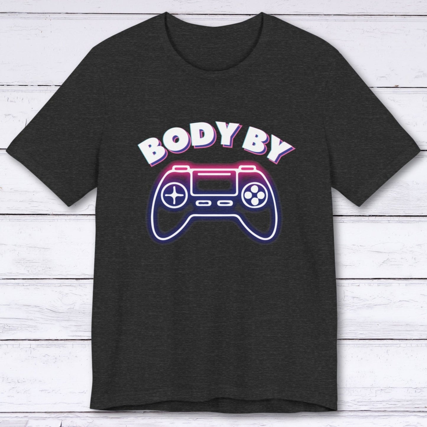 T-Shirt Dark Grey Heather / S Body By Video Games T-shirt