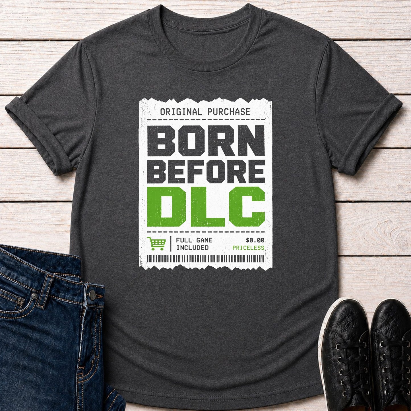 T-Shirt Dark Grey Heather / S Born Before DLC T-shirt