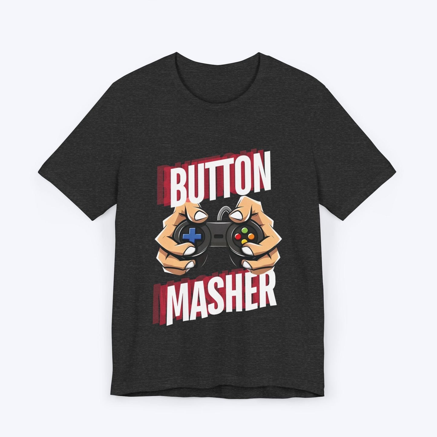 T-Shirt Dark Grey Heather / S Button Masher T-shirt