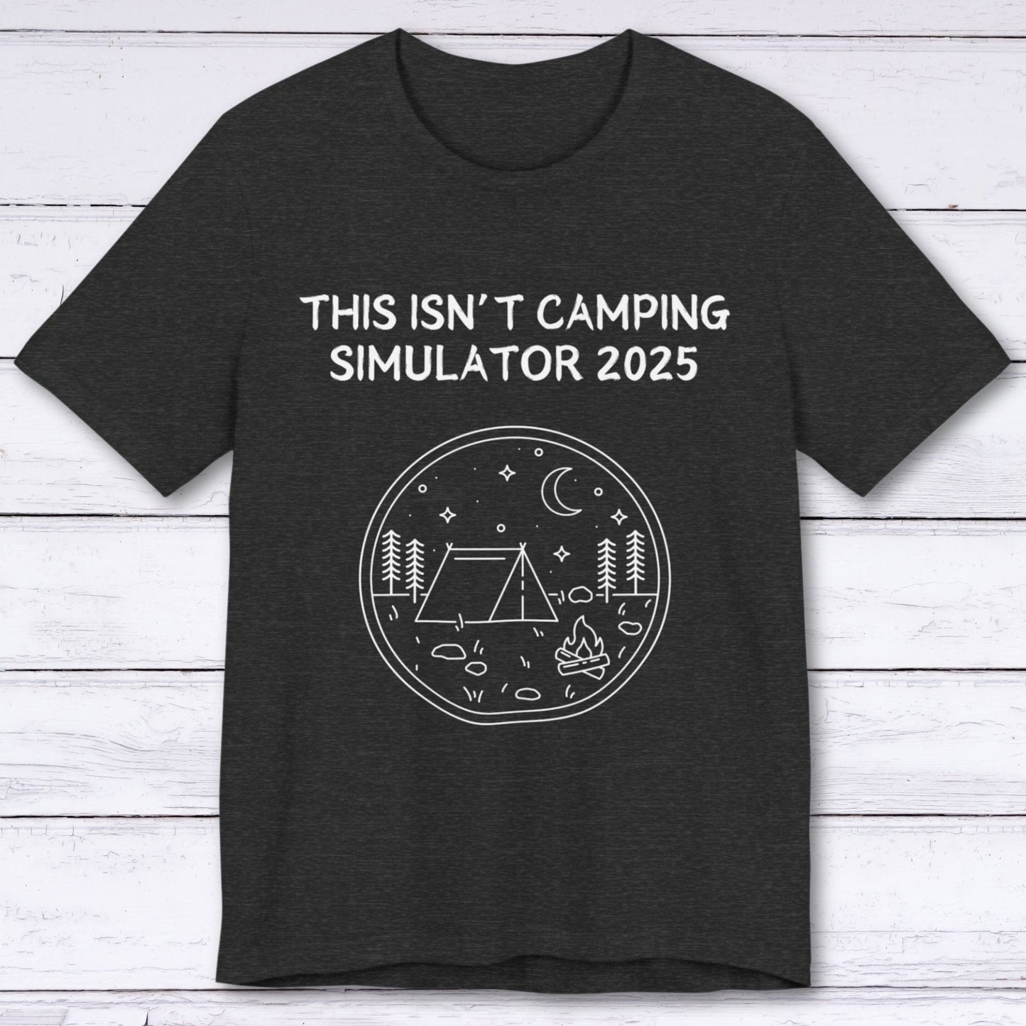 T-Shirt Dark Grey Heather / S Camping Simulator "Gamer" T-shirt