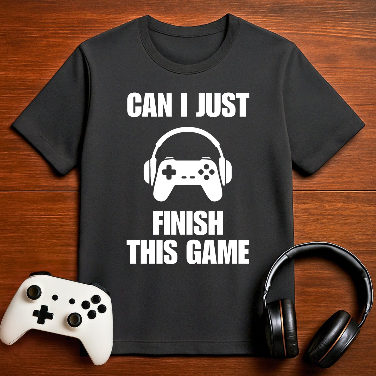 T-Shirt Dark Grey Heather / S Can I Just Finish This Game T-shirt