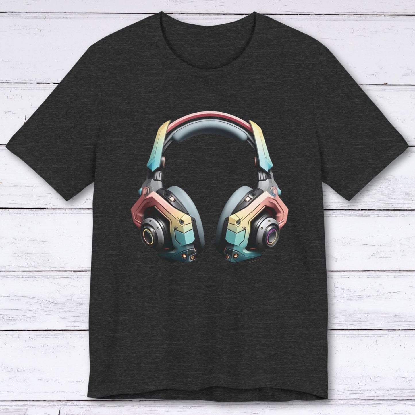 T-Shirt Dark Grey Heather / S Cyber Echo Gaming Headset T-shirt