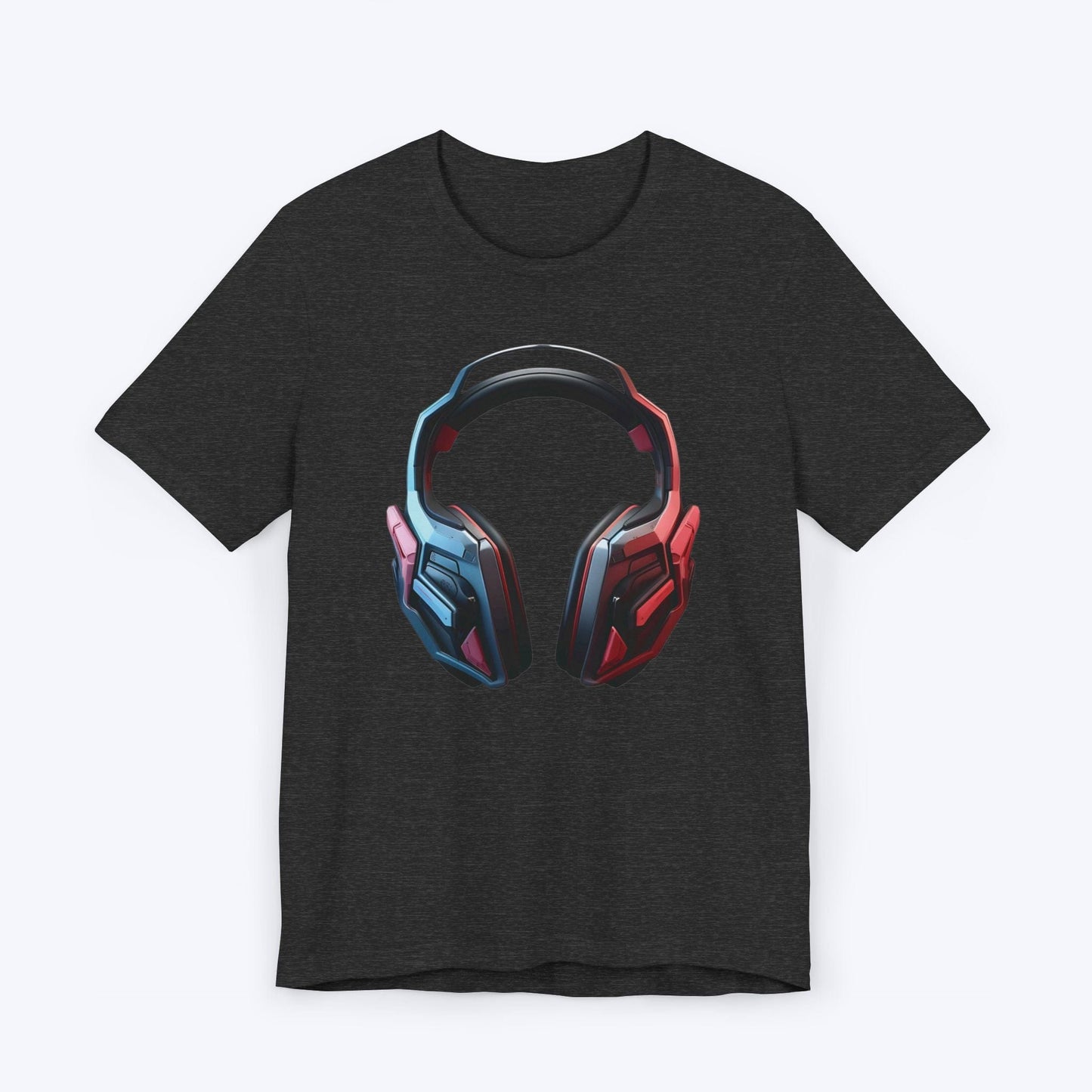 T-Shirt Dark Grey Heather / S Cyber Tunes Audiophile Headset T-shirt