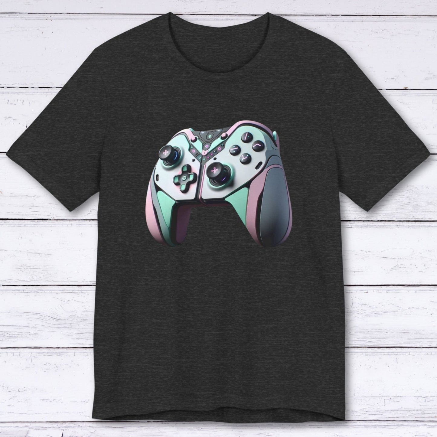 T-Shirt Dark Grey Heather / S Distinct Future Gaming Controller T-shirt