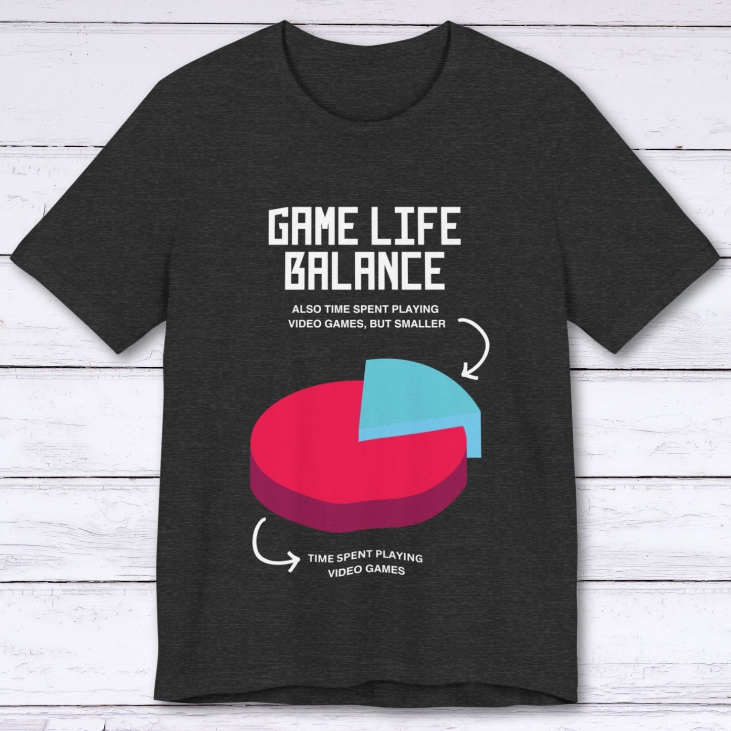 T-Shirt Dark Grey Heather / S Game Life Balance T-shirt