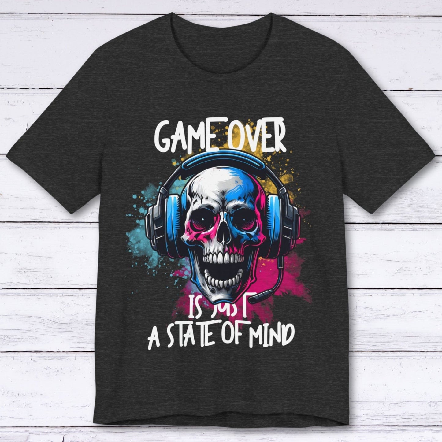 T-Shirt Dark Grey Heather / S GAME OVER - State of Mind T-shirt