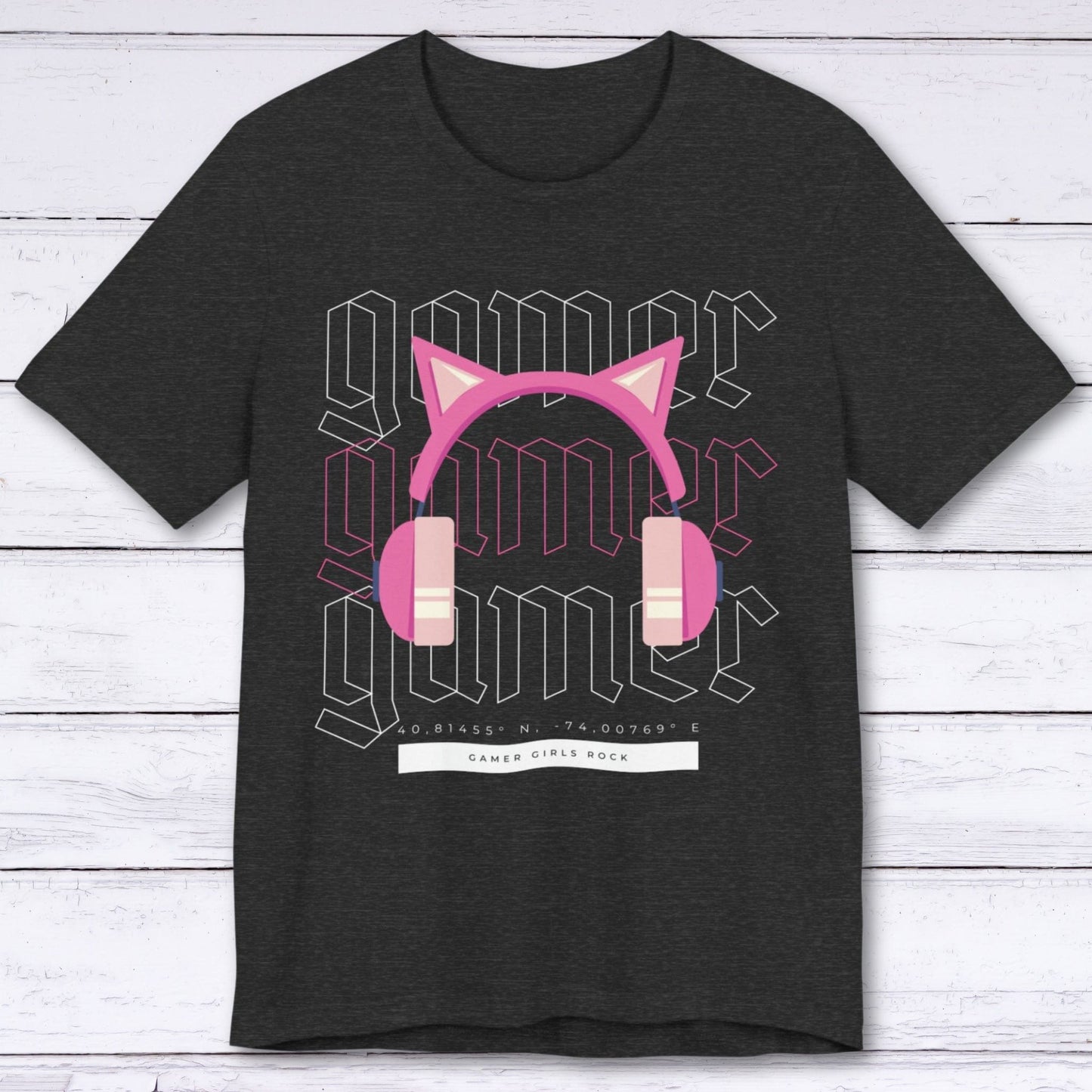 T-Shirt Dark Grey Heather / S Gamer Girls Rock T-shirt