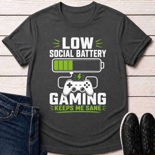 T-Shirt Dark Grey Heather / S Gamer Reset T-shirt