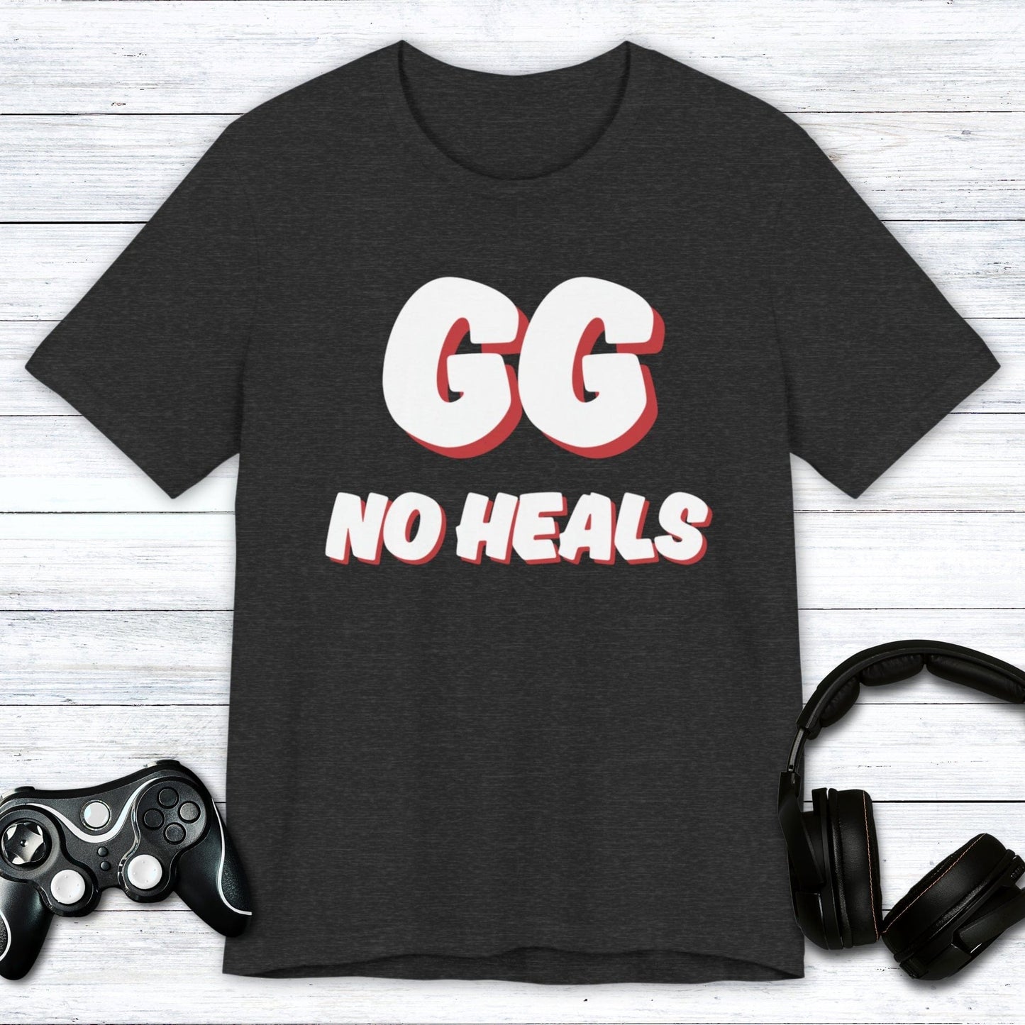 T-Shirt Dark Grey Heather / S GG No Heals T-shirt