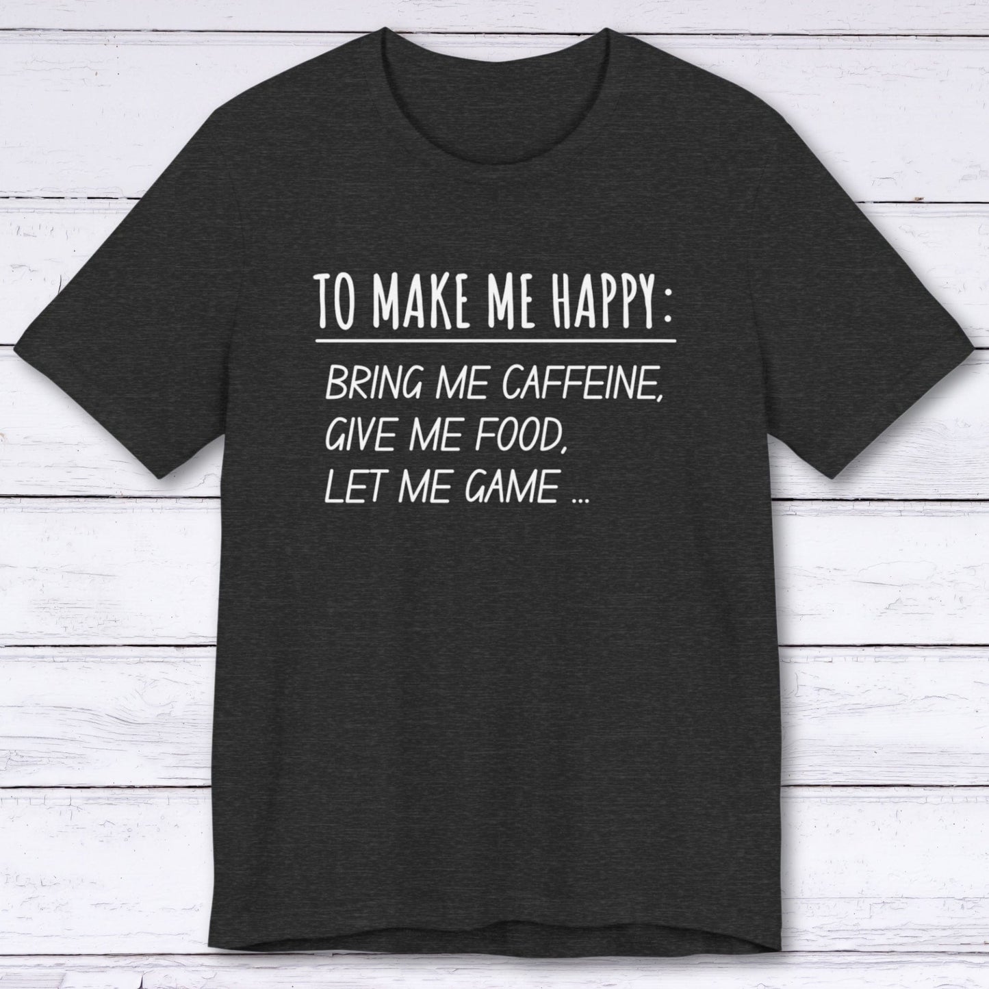 T-Shirt Dark Grey Heather / S Happy Gamer T-shirt