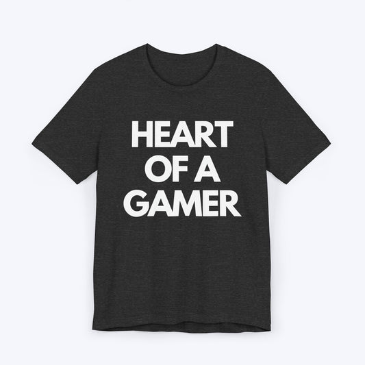 T-Shirt Dark Grey Heather / S Heart of a Gamer T-shirt