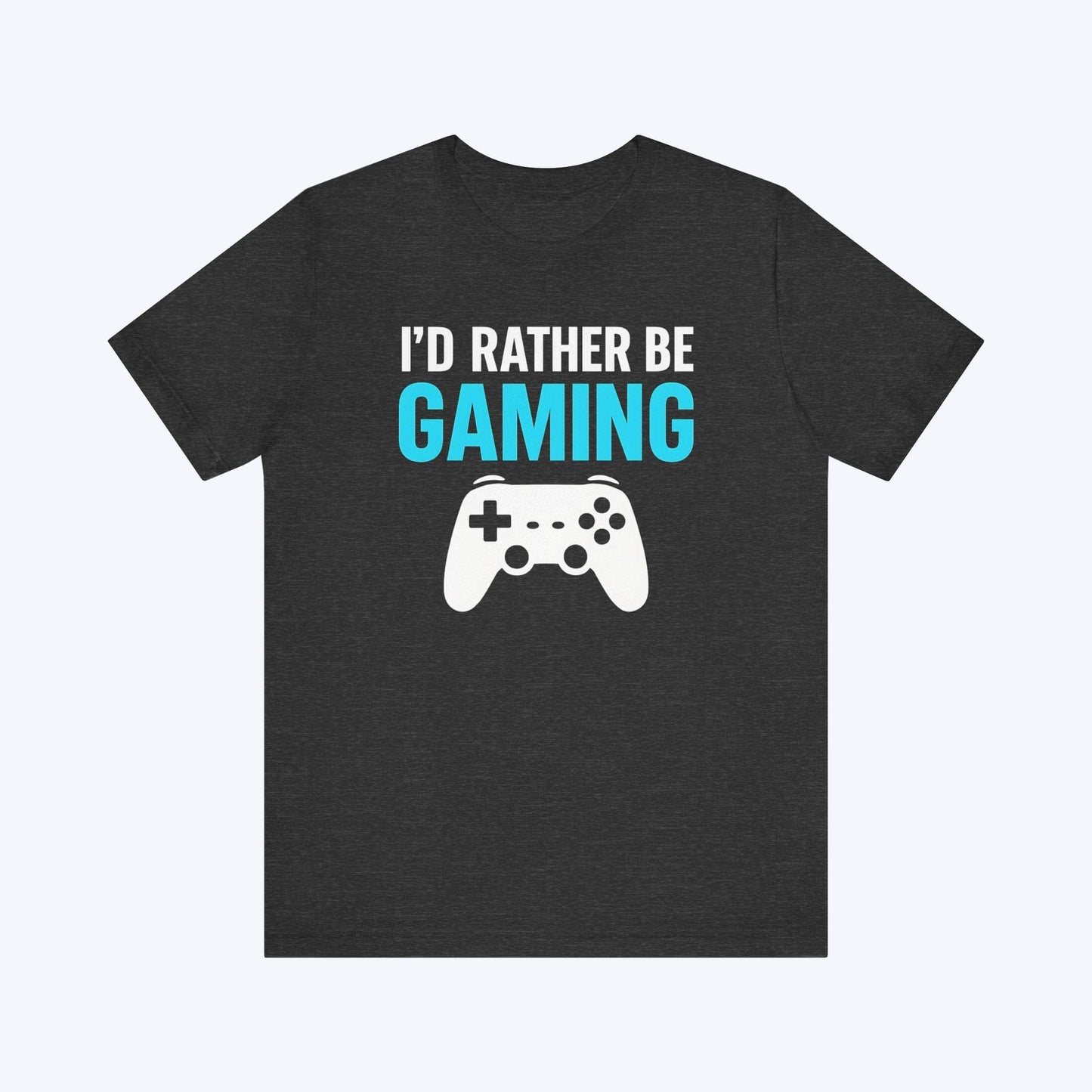 T-Shirt Dark Grey Heather / S Here Physically, Gaming Mentally T-shirt