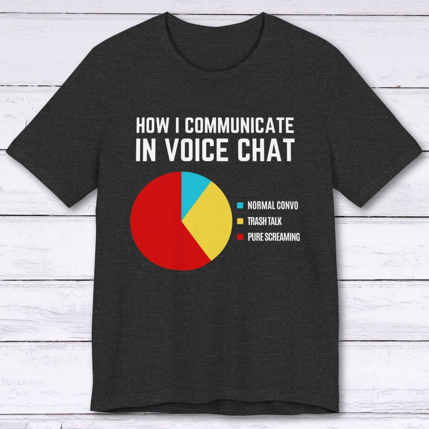 T-Shirt Dark Grey Heather / S How I Communicate In Voice Chat T-shirt