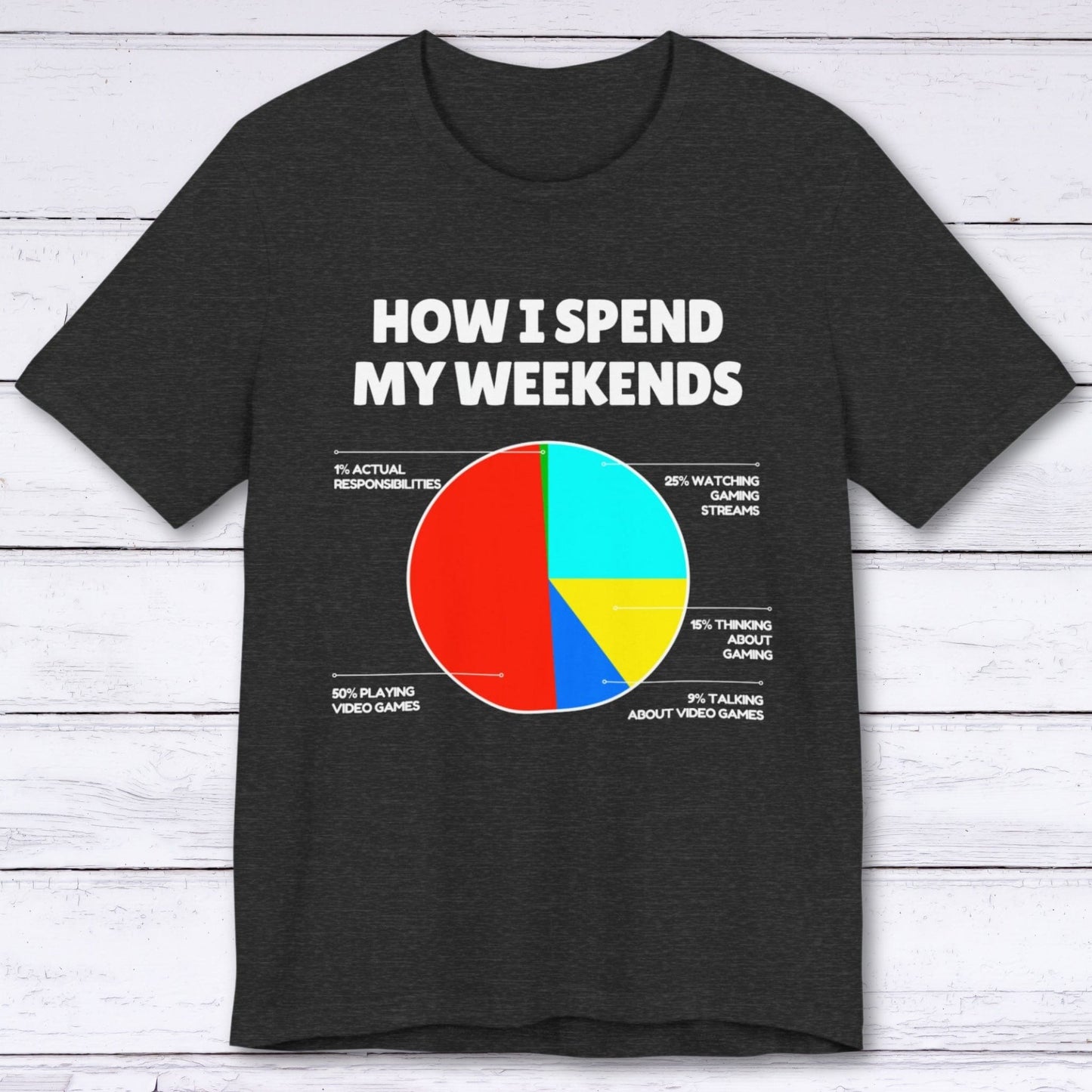 T-Shirt Dark Grey Heather / S How I Spend My Weekends T-shirt