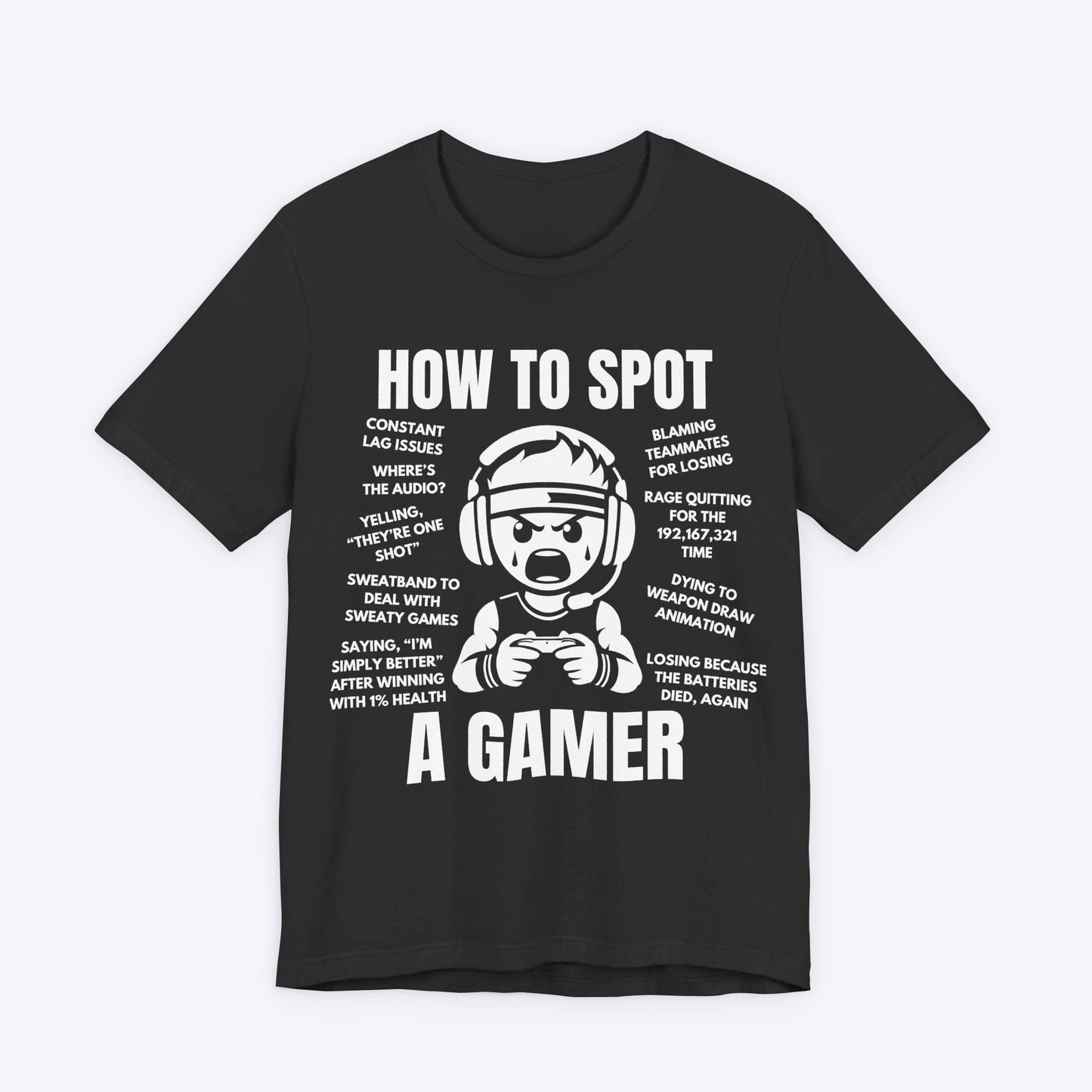T-Shirt Dark Grey Heather / S How to Spot a Gamer T-shirt