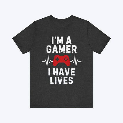 T-Shirt Dark Grey Heather / S I Don’t Die—I Respawn T-shirt