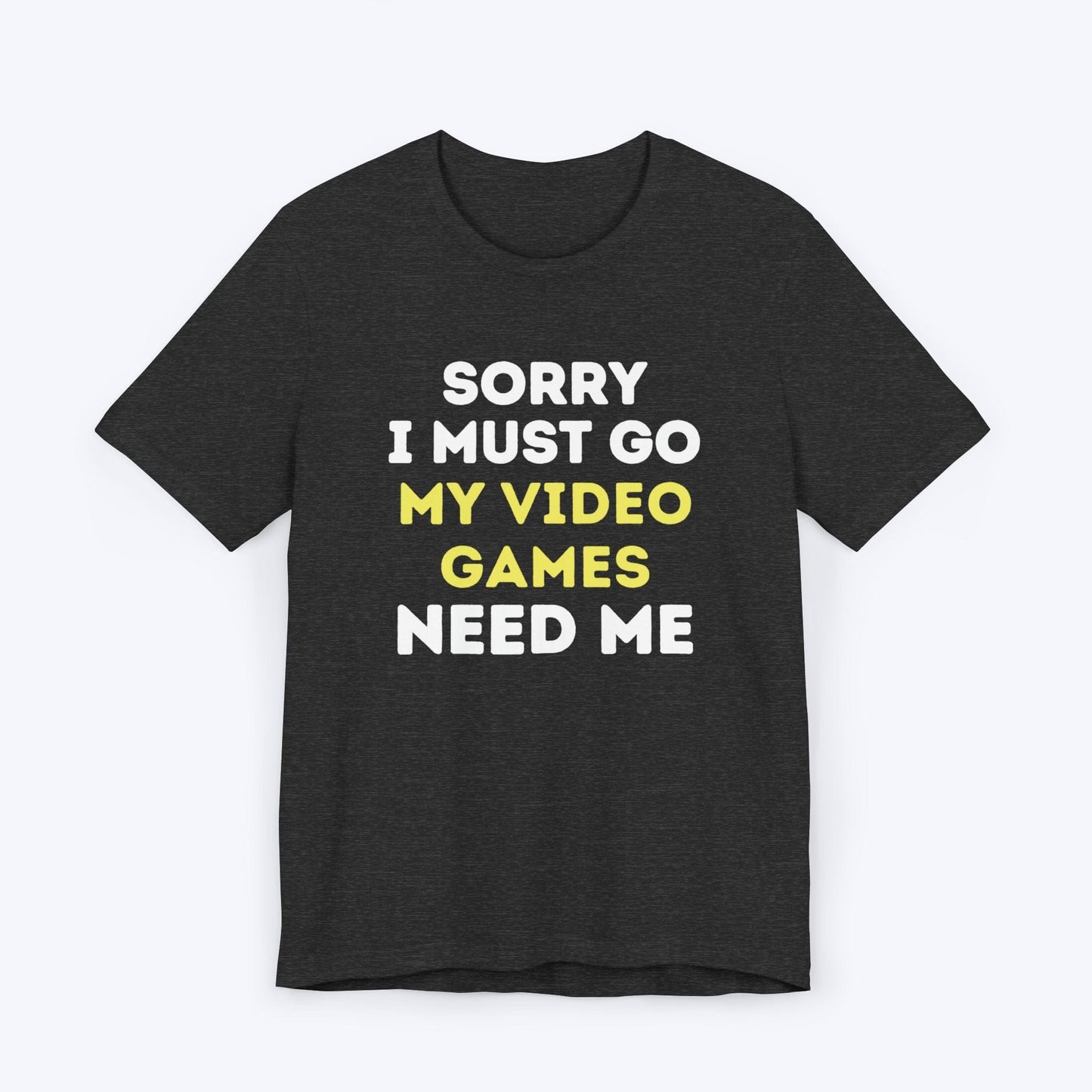 T-Shirt Dark Grey Heather / S I Must Go (Video Games) T-shirt