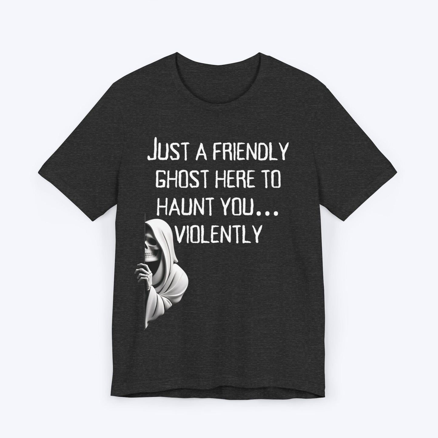 T-Shirt Dark Grey Heather / S Just a Friendly Ghost T-shirt