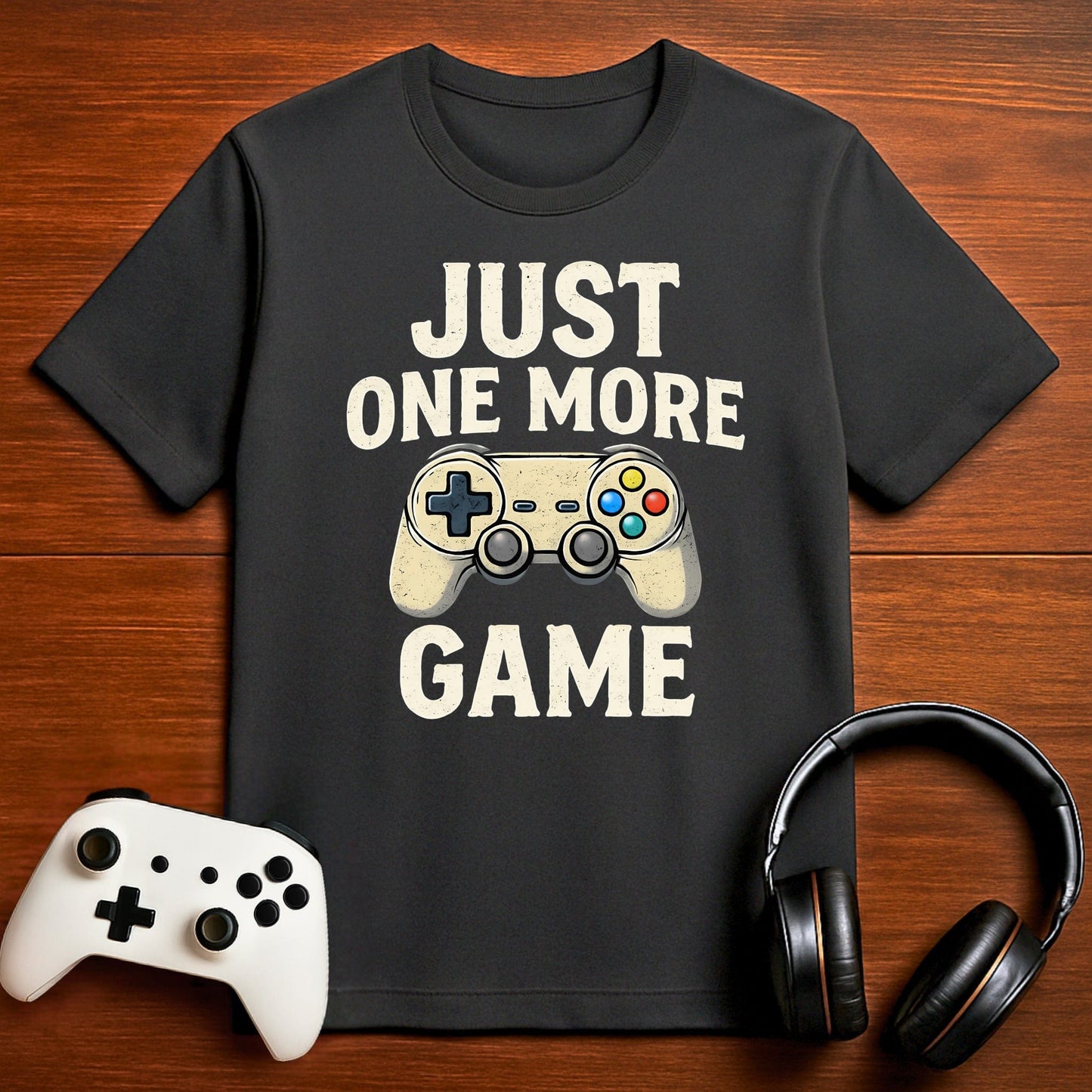T-Shirt Dark Grey Heather / S Just One More Game T-shirt