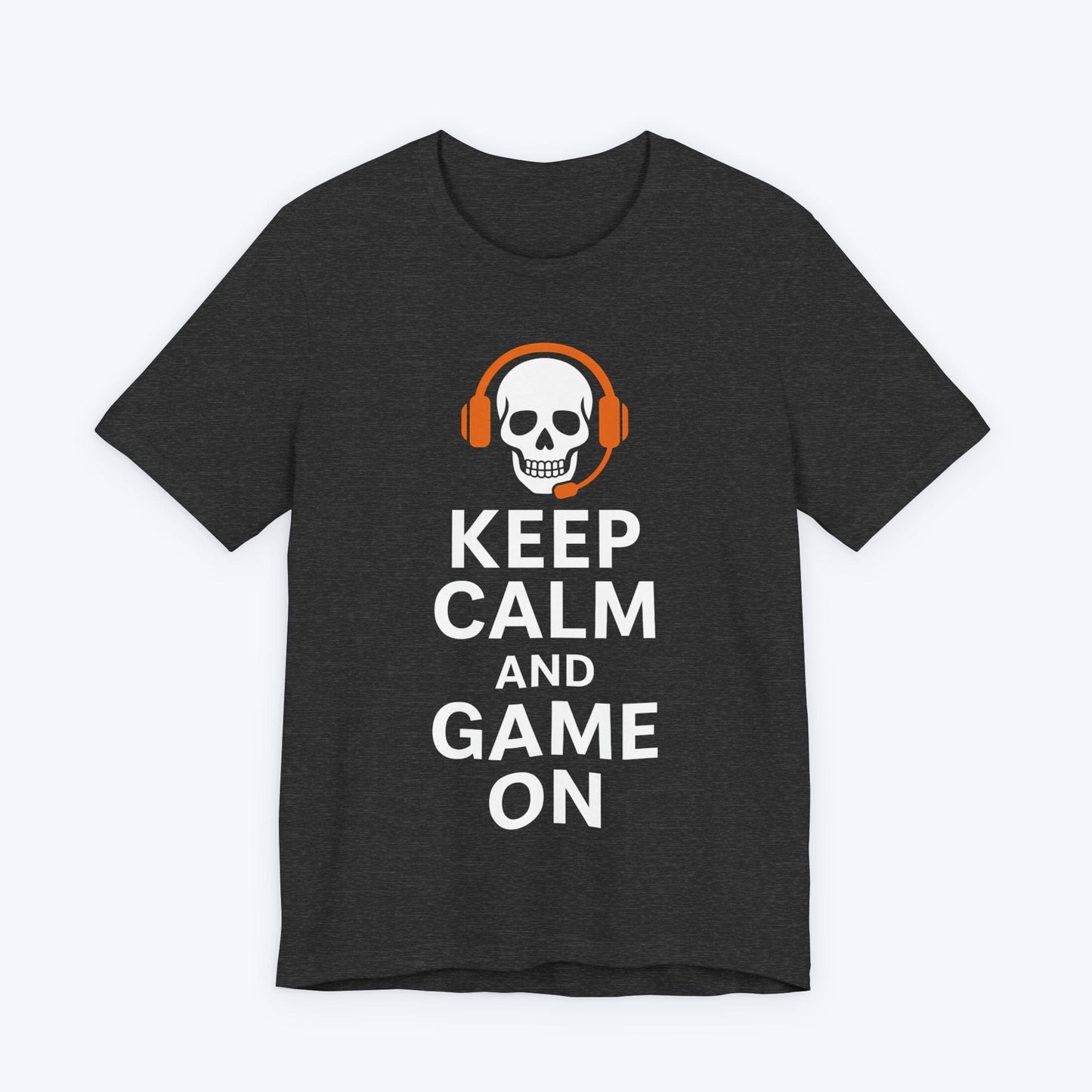 T-Shirt Dark Grey Heather / S Keep Calm and Game On T-shirt