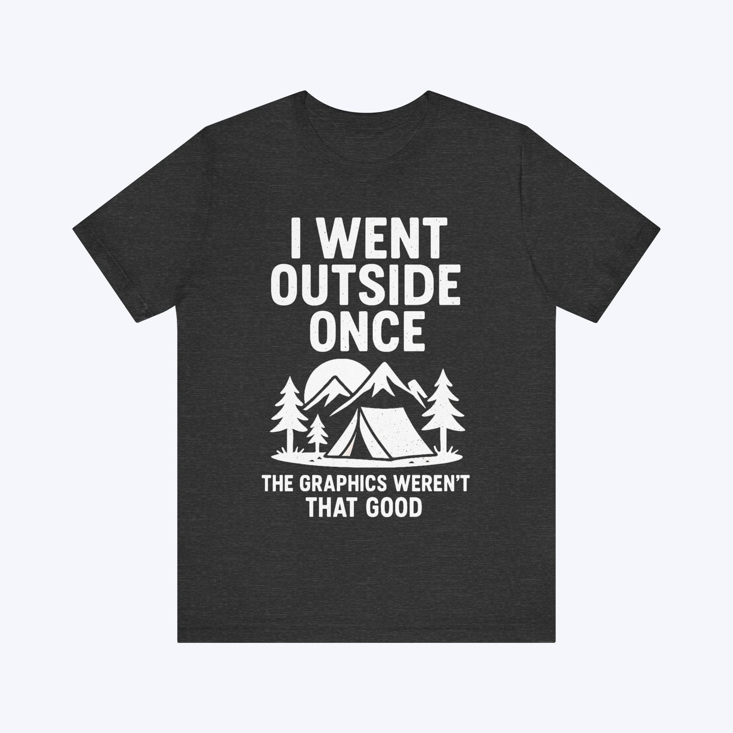 T-Shirt Dark Grey Heather / S Lag Outside – Retro Gamer T-shirt