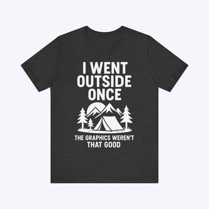 T-Shirt Dark Grey Heather / S Lag Outside – Retro Gamer T-shirt