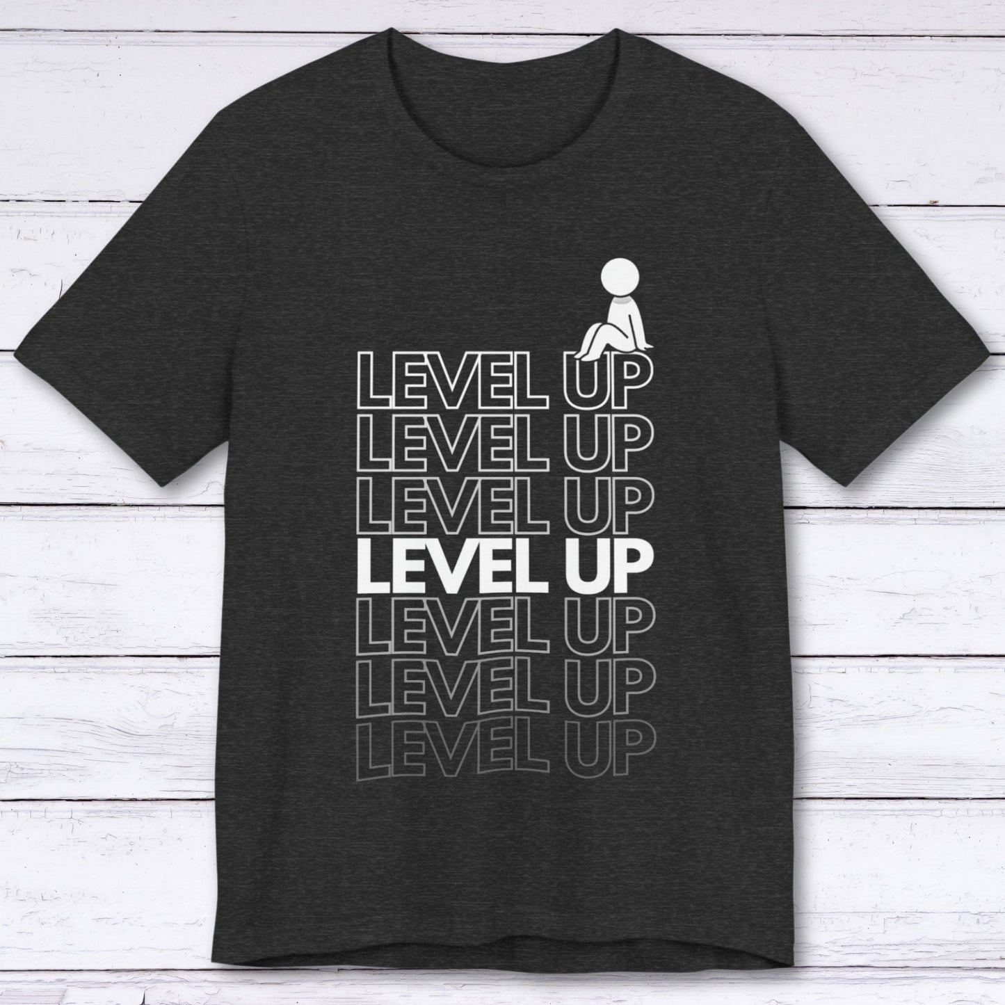 T-Shirt Dark Grey Heather / S Level Up Gamer T-shirt