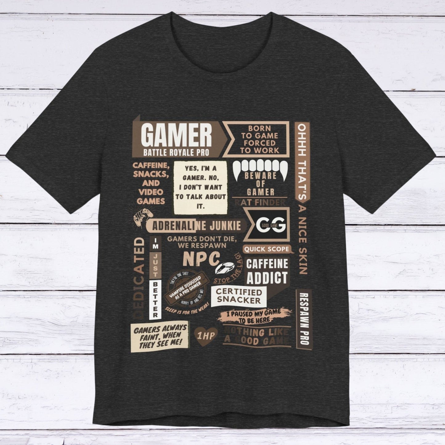 T-Shirt Dark Grey Heather / S Life of a Gamer T-shirt