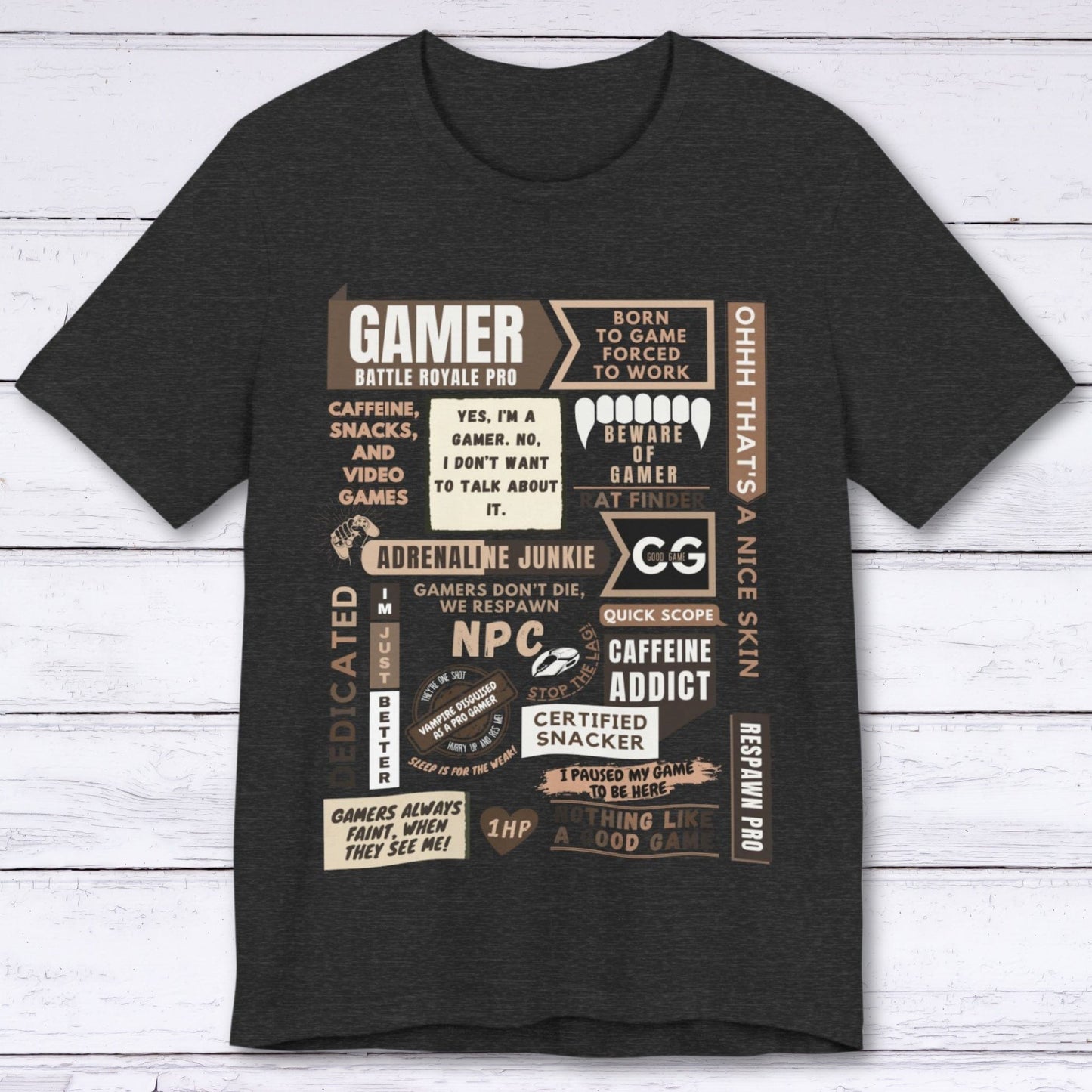 T-Shirt Dark Grey Heather / S Life of a Gamer T-shirt