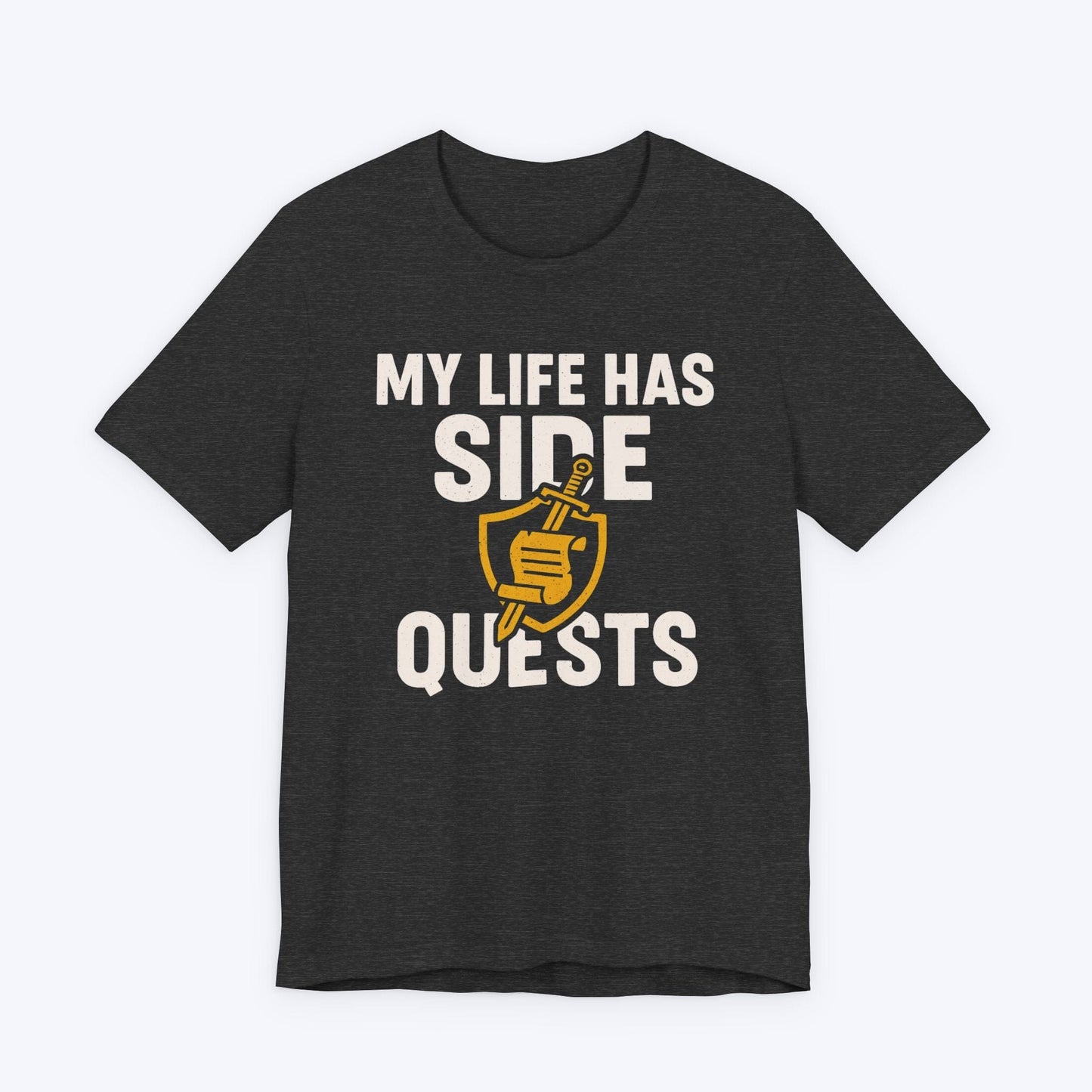 T-Shirt Dark Grey Heather / S Life of Side Quests T-shirt