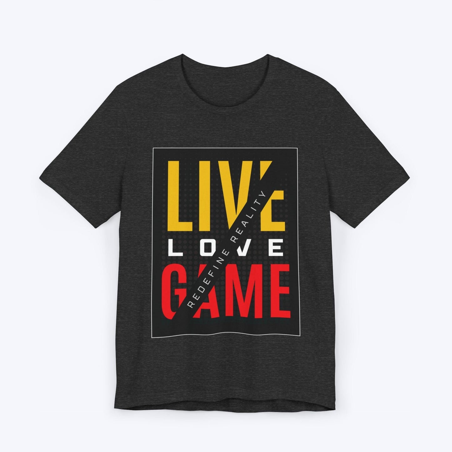 T-Shirt Dark Grey Heather / S Live, Love, Game T-shirt