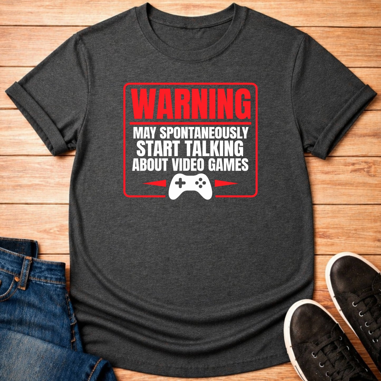 T-Shirt Dark Grey Heather / S May Talk About Games T-shirt