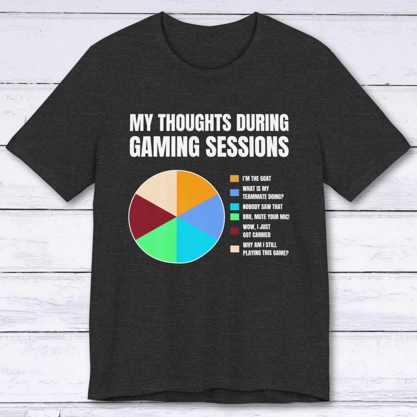 T-Shirt Dark Grey Heather / S My Thoughts During Gaming Sessions T-shirt