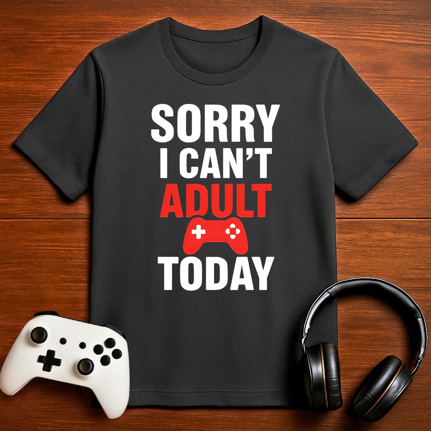 T-Shirt Dark Grey Heather / S No Adulting Today T-shirt