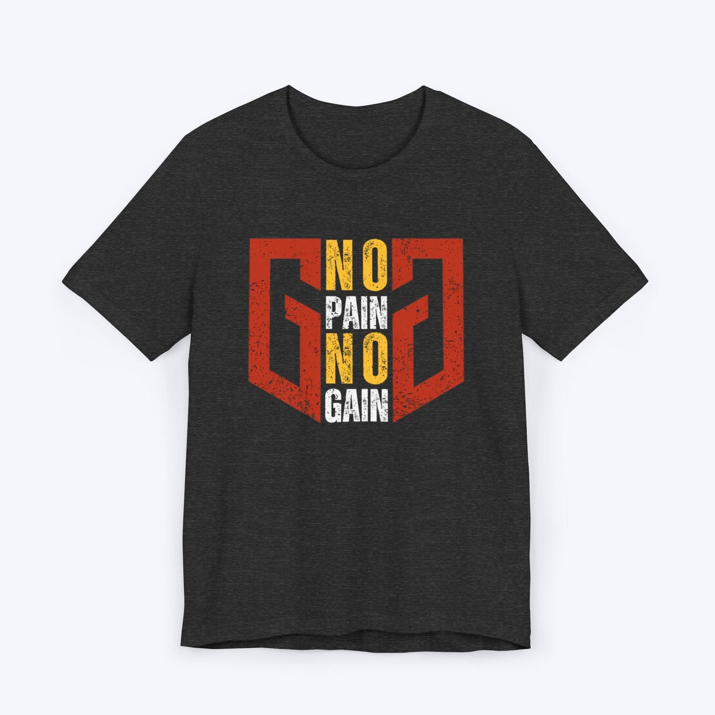 T-Shirt Dark Grey Heather / S No Pain, No Gain "GG" T-shirt