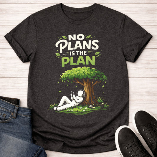 T-Shirt Dark Grey Heather / S No Plans T-shirt