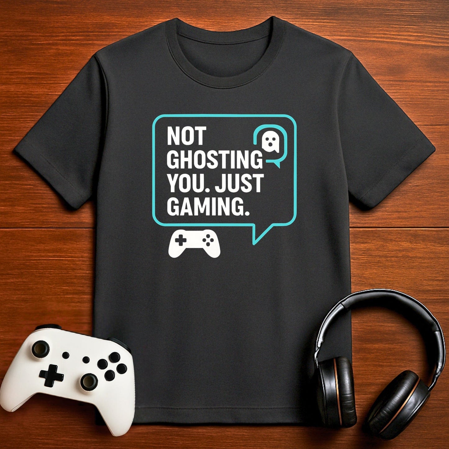T-Shirt Dark Grey Heather / S Not Ghosting, Just Focused T-shirt