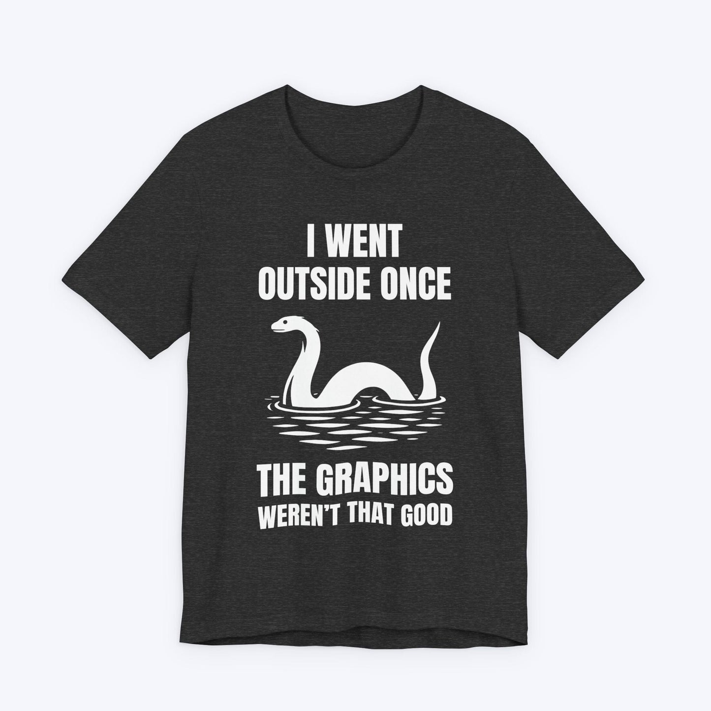 T-Shirt Dark Grey Heather / S Outside: Zero Nessie Sightings T-shirt